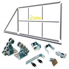 Комплект откатных ворот для самостоятельной сварки 2мм Комплект откатных ворот для самостоятельной сварки 2мм